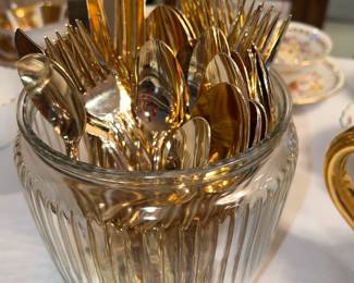Gold Plate Silverware 