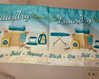 Laundry room valance