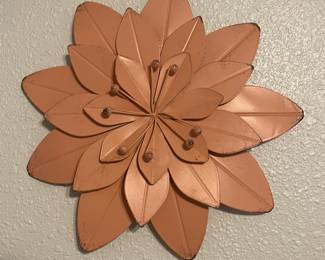 metal flower wall decor