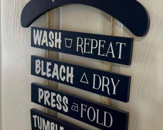 laundry room sign