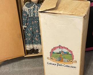 Cottage Path collection dolls in the original boxes