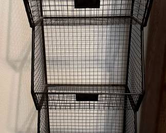 cute wire cubby organizer