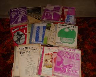 antique  sheet music