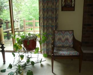 this chair fabric is in the basement on a roll