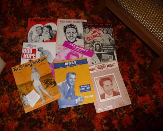 OLD sheet music 1940,s etc
