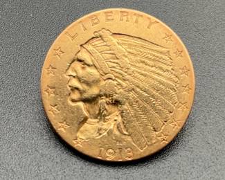 1913 US Gold $2.50 Indian