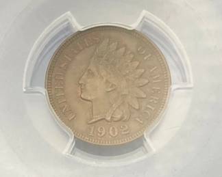 1902 Indian Head Cent PCGS MS62BN