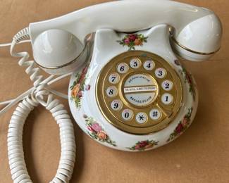 Part of the Royal Albert Old Country Roses dinnerware collection