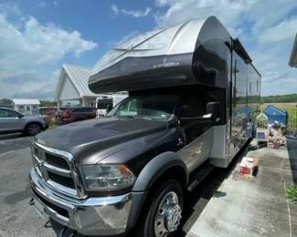 Gorgeous  2017 Dynamax Isata 5 Series 36 DS, Class C with only 4,596 original miles), Diesel, Gross Vehicle Weight is 19,500 with VIN # 3C7WRMDL1GG156424, Engine is a Type Cummins  Turbo 325, Sleeps 7 with 2 Slide Outs, 36 Ft Length, 95  Gallon Water Capacity,  Self Contained and in Excellent Condition! with Clear Clean Title.                   WE ARE TAKING OFFERS BEGINNING ON THURSDAY MORNING JUNE 19 UNTIL NOON ON SATURDAY JUNE 22ND.                                             
Beginning Offer is $125,000  with Minimum Increments of $2,500 or more.                                               
This Gorgeous Motorhome will have a new owner on Saturday June 22nd at Noontime. (Those who are still making offers at that time will continue until there is a new owner. No new bidders may bid after 12 noon. You must register in order to make offers.