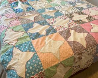 Beautiful multi colored star quilt
