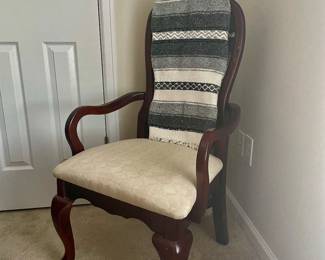 Upholstered wood chair