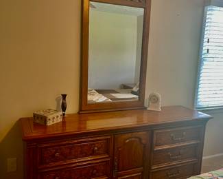 Stanley Wood dresser with mirror