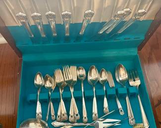 Boxed silver plate marked “1847 Roger’s Bros”