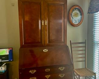 Exceptionally beautiful wood secretary,