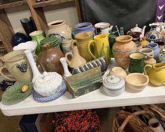 Ceramic, pottery, baskets