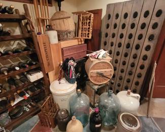 crocks, wine racks, wine boxes and wine storage racks