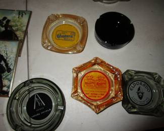 Vintage advertising ashtrays