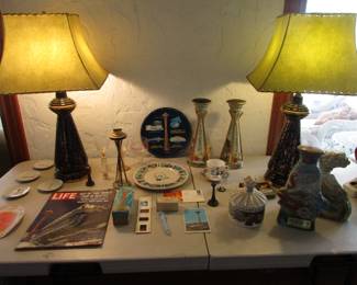 Seattle World's Fair collections, 2 1950's lamps