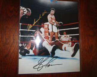 Signed sports photos