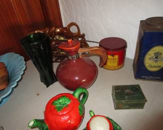 More pottery, tins and more