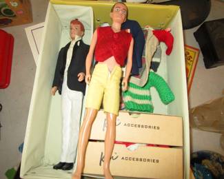 Ken and Allan with vintage tagged clothing