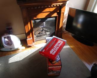 Neat fireplace, plugs in