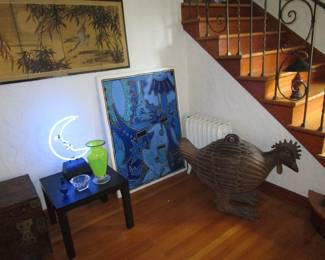 Giant very heavy wood chicken