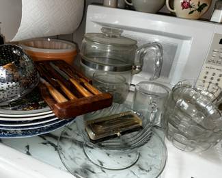 microwave, percolator is sold