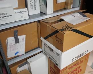 HUGE collection of Snow Village Christmas in BOXES