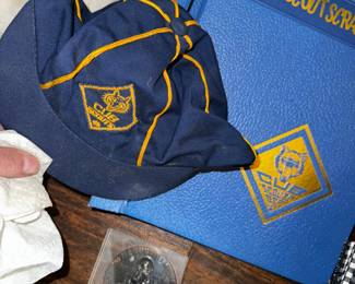 Cub Scout collectables (scrapbook is nearly empty, ready for your own memories...)