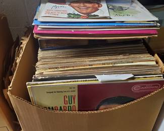 2 boxes of Records!!! Looks like almost 200 of them!
