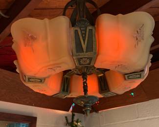 Vintage Markel Chandelier working condition as well as another one that needs rewiring! oh wow!!!