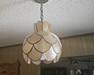 Here is the second of the shell ceiling lights. $100 for all 3