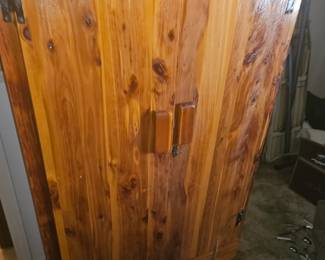 Old cedar cabinet $89