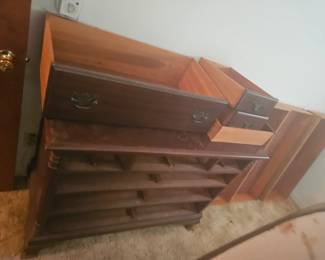Lots of solid wood  old furniture 