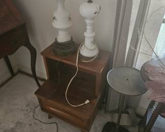 We have just as many lamps as we do tables. 