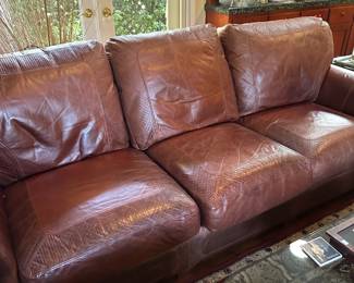 Craftsman Leather by Stickley down filled