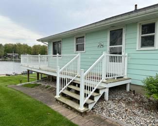 Selling ALL the white metal railing that surrounds the porch/deck.  Removal to be coordinated AFTER the sale with current homeowners.