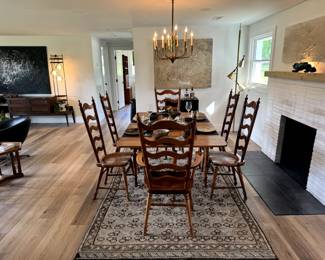 Vintage 10 light Brass Chandelier 