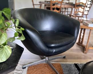 Pair of Vintage Swivel "Pod" Chairs from Overman, Sweden 1960's