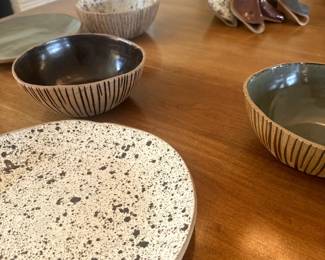 Ceramic Dining Room Set by local artist Heavyweight Ceramics.