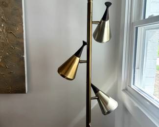 Midcentury Modern Tension Pole Lamp