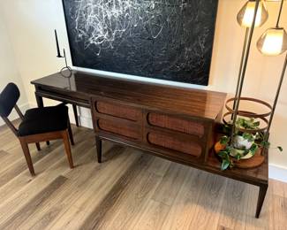 Midcentury Credenza, Desk, Dresser, Side Table by "R-Way" - slides to expand length or shorten. 