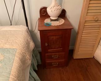 ANTIQUE COMMODE CABINET. 