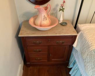 MARBLE TOP WASH STAND