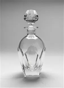 Moser Lady Hamilton Cut Crystal Glass Cordial Decanter & Stopper