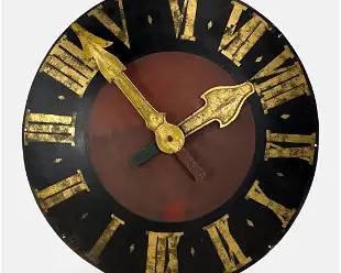 Antique French Iron Clock Tower Clock Face
