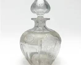 Antique American 19thC Fine Cut Glass Perfume Bottle Decanter