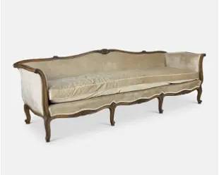 Meyer Gunther Martini New York Louis XV Style Velvet Sofa