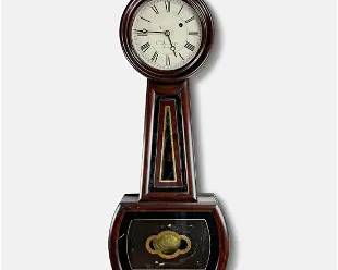 Antique American Signed E. Howard & Co. No. 5 Banjo Wall Clock